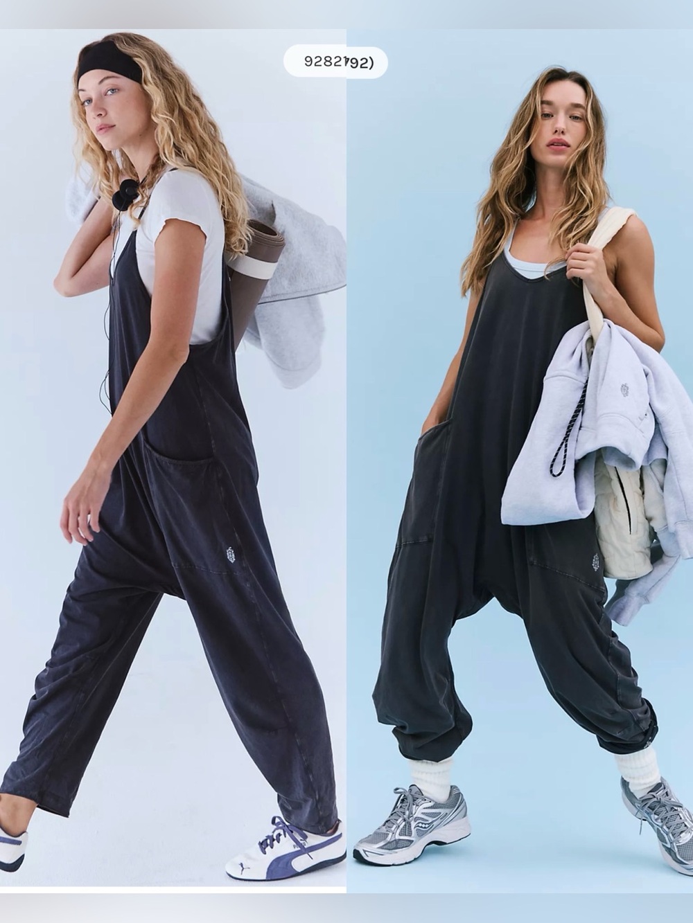 Free People Movement Hot Shot Onesie in Washed Black , M